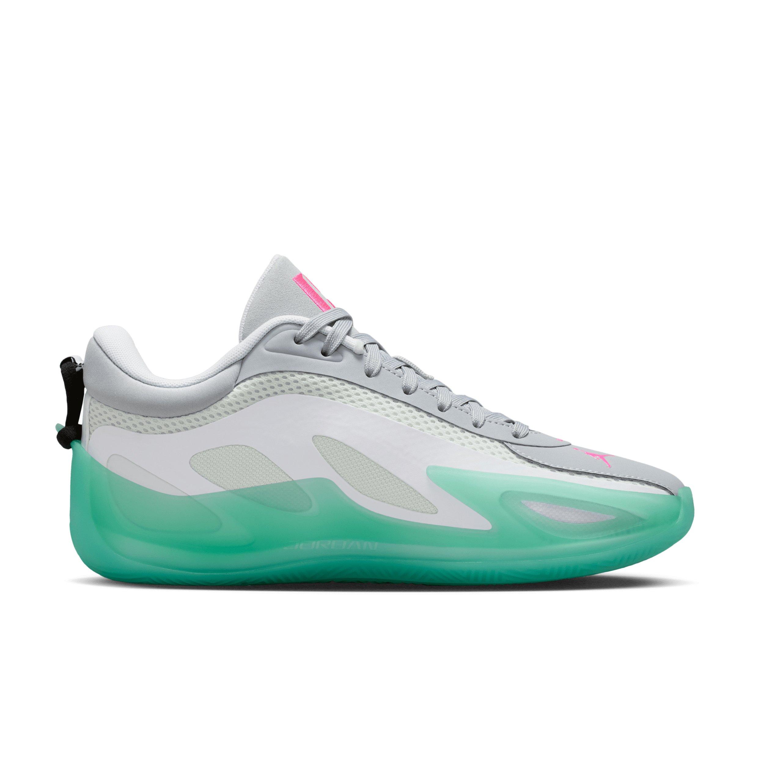 Jordan Heir Series 2 "White/Metallic Silver/Pink Blast/Light Pumice" Women's Basketball Shoe - WHITE/SILVER/PINK/LT PUMICE